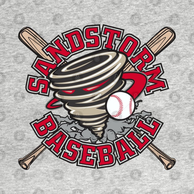 Sandstorm Baseball Team Logo by DavesTees